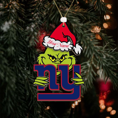 NYG NFL x Grin Christmas Ornament DDT HLP