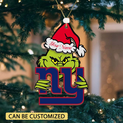 NYG NFL x Grin Christmas Ornament DDT HLP