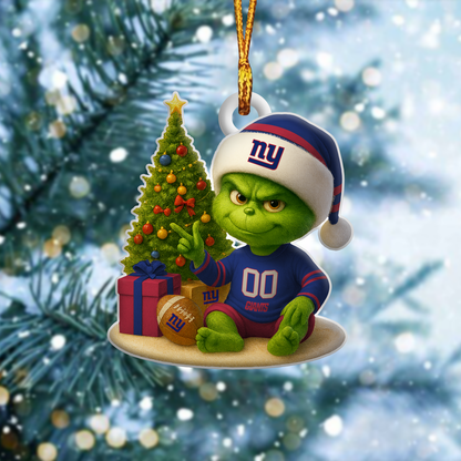 NYG NFL x Grinch Premium Ornament DDT NTL