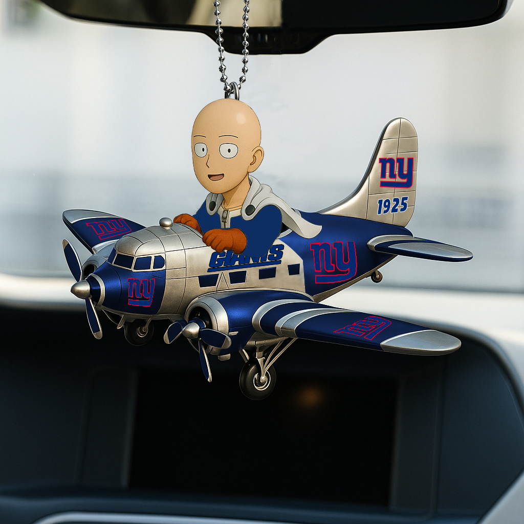 NYG NFL x One-Punch Man Premium Car Hanging Ornament DDT HLP