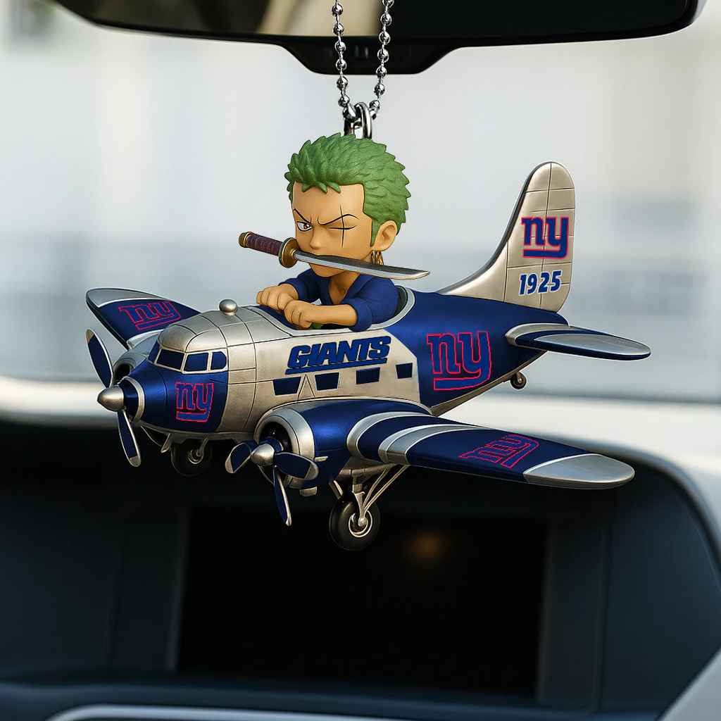 NYG NFL x Zoro Premium Car Hanging Ornament DDT NTL