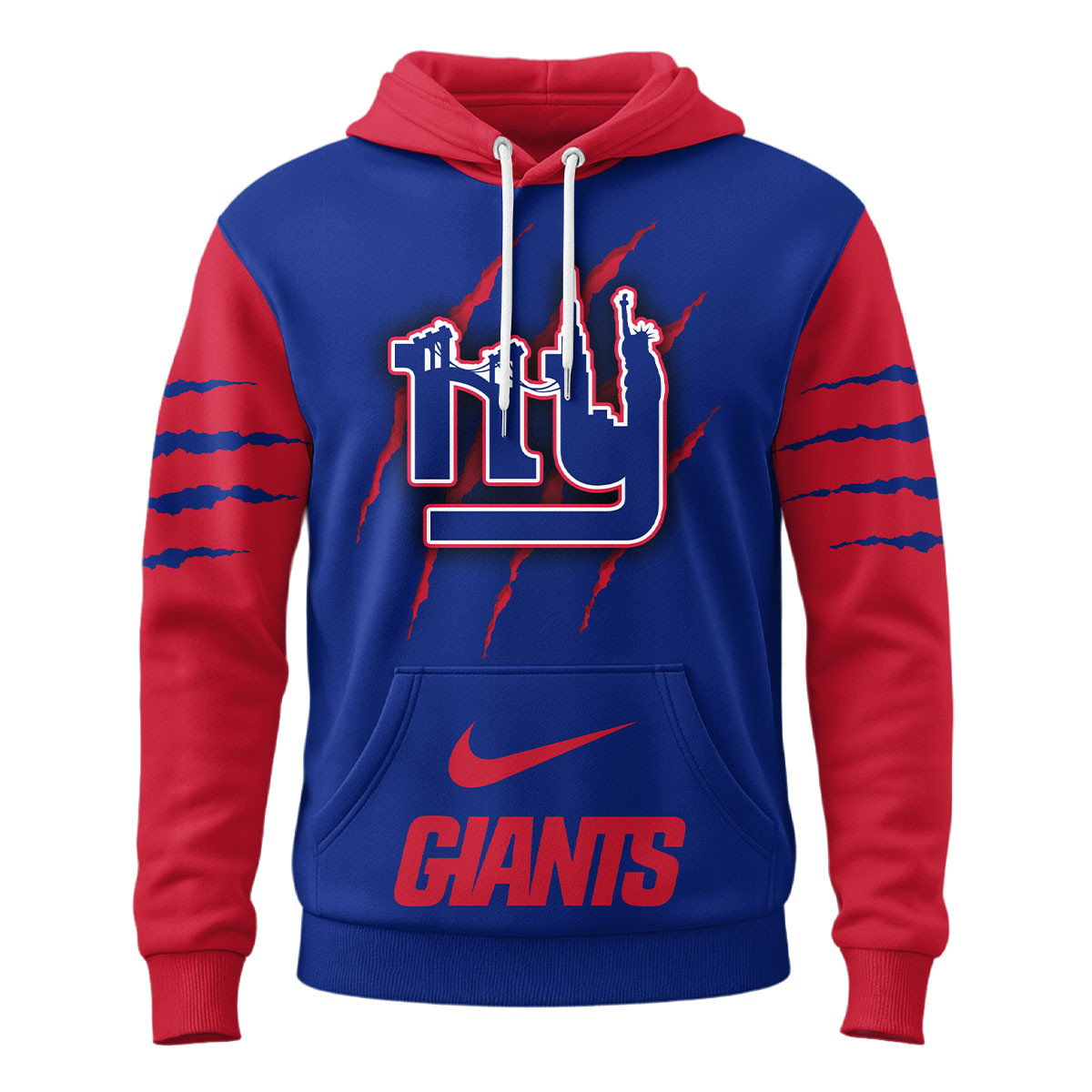 NYG Premium NFL Fan Pride Claw Hoodie DDT CTND