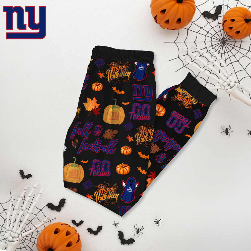 NYG Premium NFL Halloween Pajamas Set DDT NTL