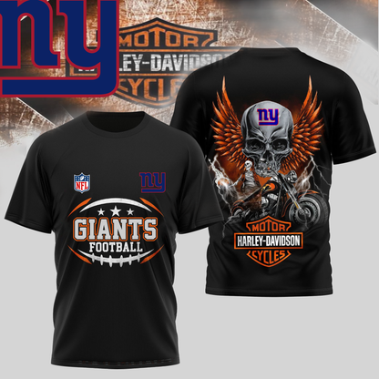 NYG Premium NFL Motorcycle 3D Shirt DDT CTND