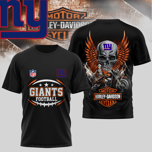 NYG Premium NFL Motorcycle 3D Shirt DDT CTND