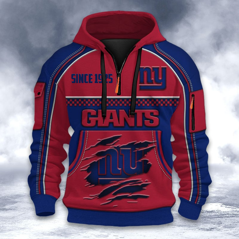 NYG Premium NFL Multicolor V2 Zip Hoodie DDT CTND