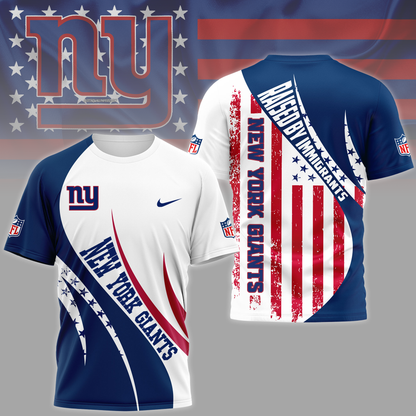 NYG Premium NFL Raised By Immigrants 3D Shirt DDT NTL