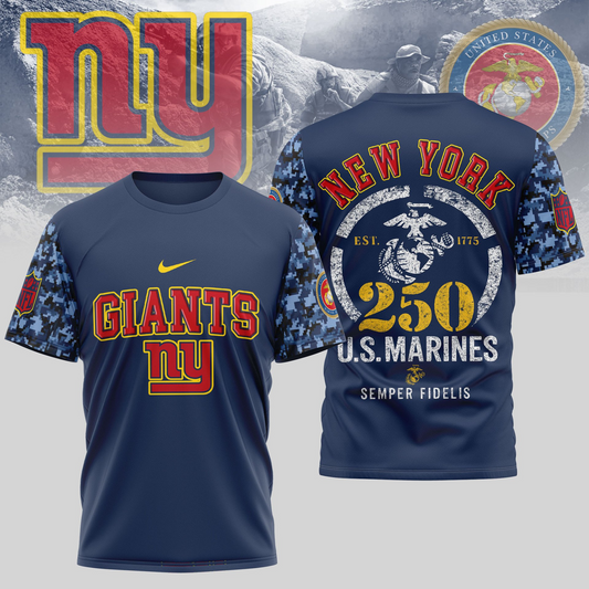 NYG Premium U.S.M.C 250 Years Semper Fi 3D Shirt DDT TTV