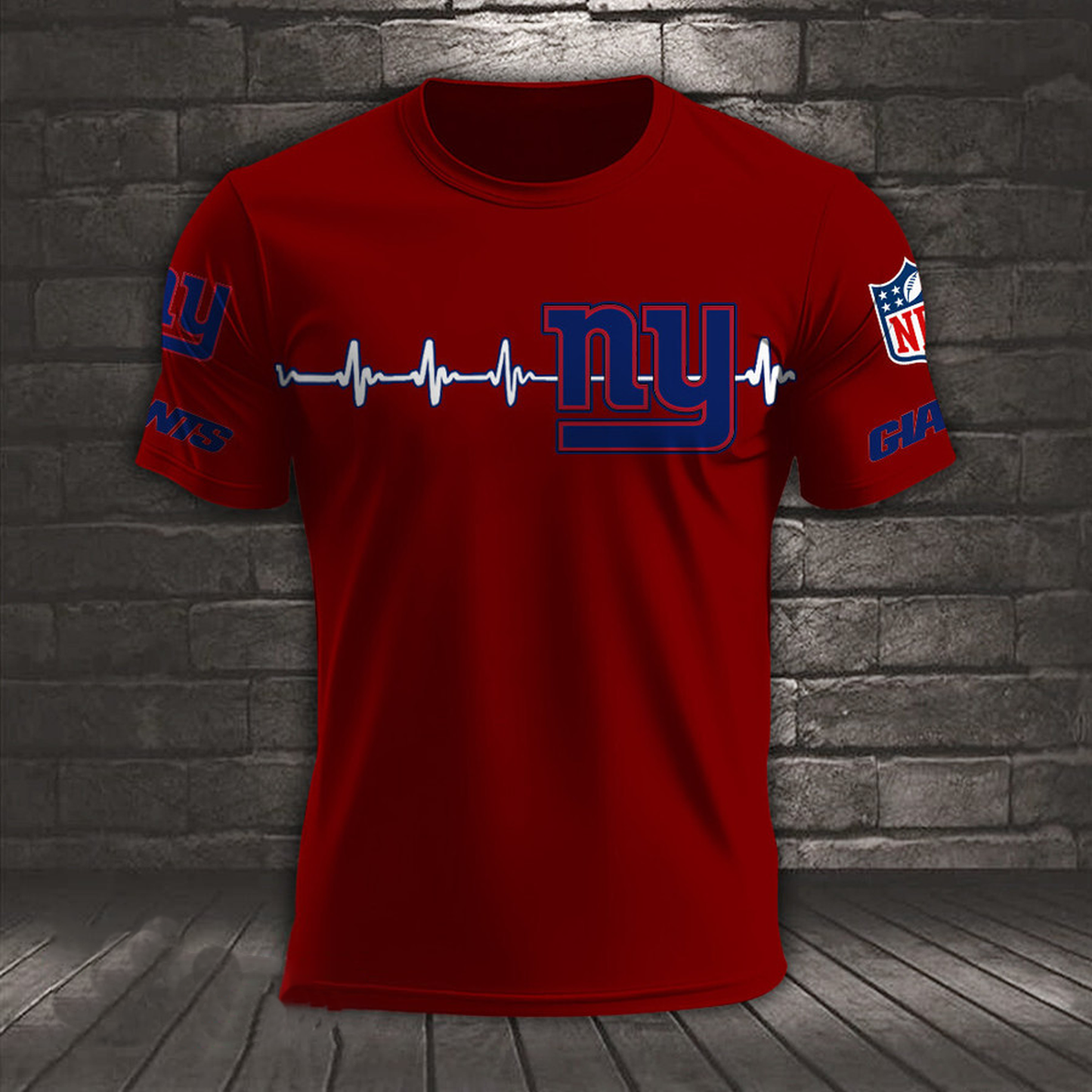NYG x NFL Heart Rate Map Special 3D Shirt DatND ThuongNH