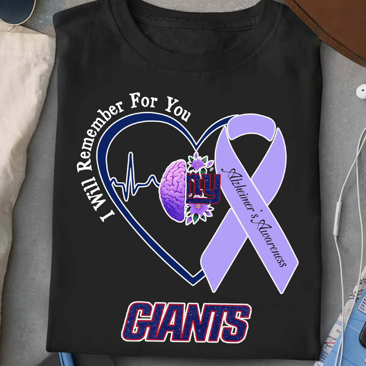 NYG x NFL I Will Remember For You T-Shirt V1 DATND TANTD