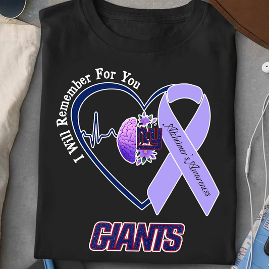 NYG x NFL I Will Remember For You T-Shirt V1 DATND TANTD