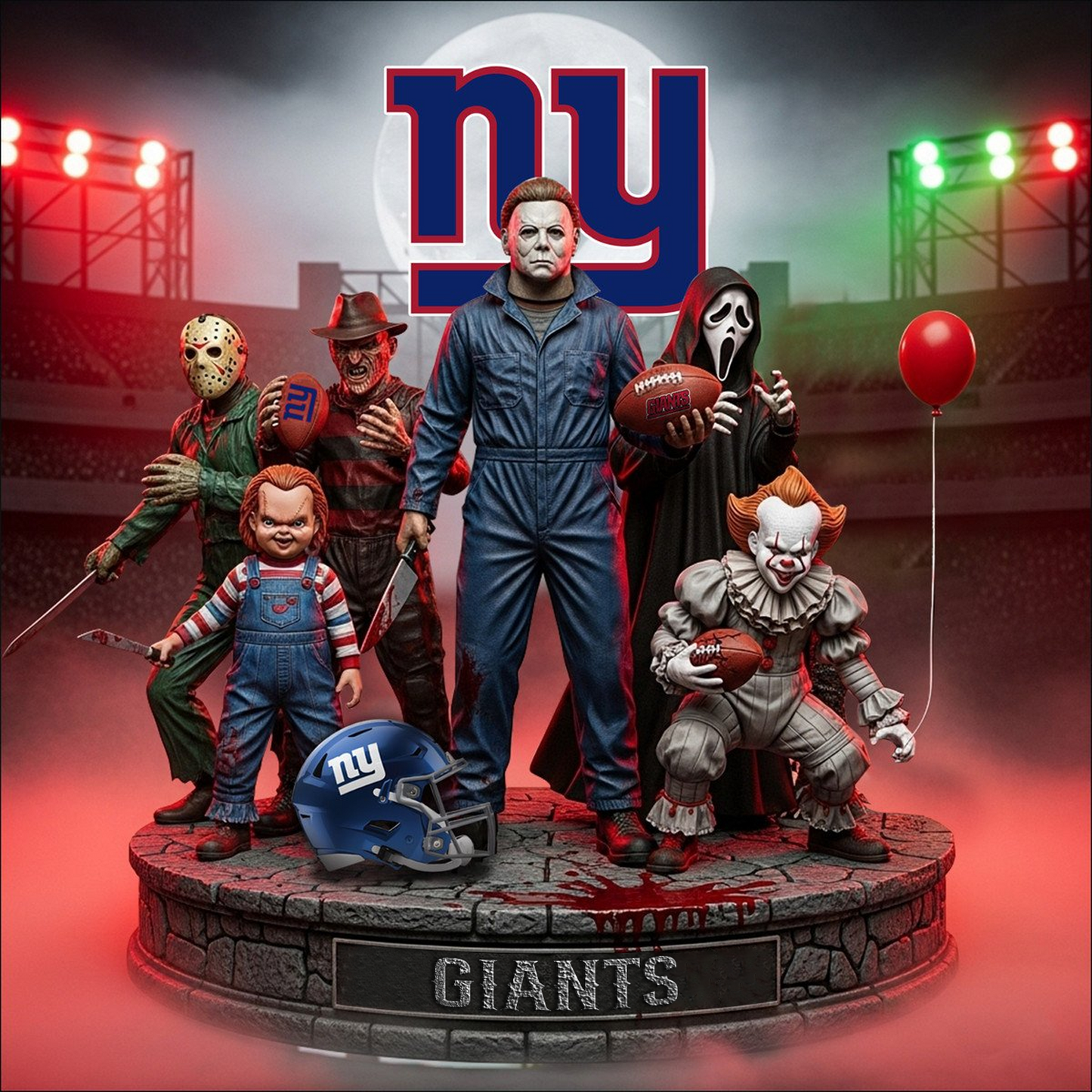NYG x NFL Personalized Acrylic Block Plaque Halloween