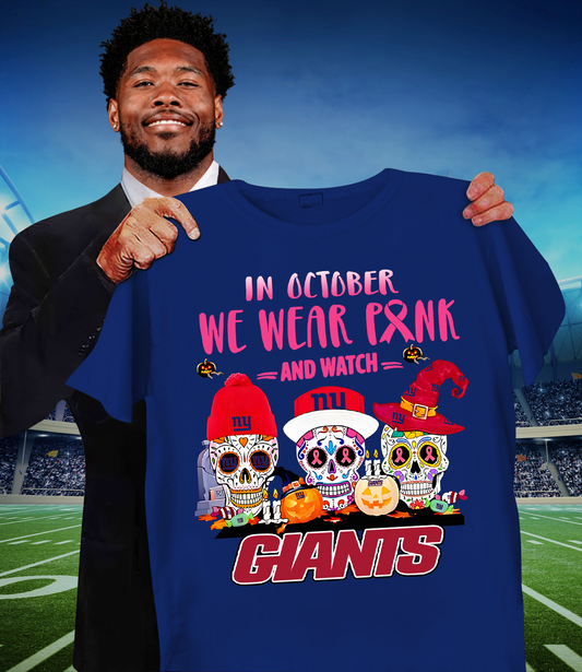 NYG x NFL Sugar skull in October we wear pink and watch DATND TANTD