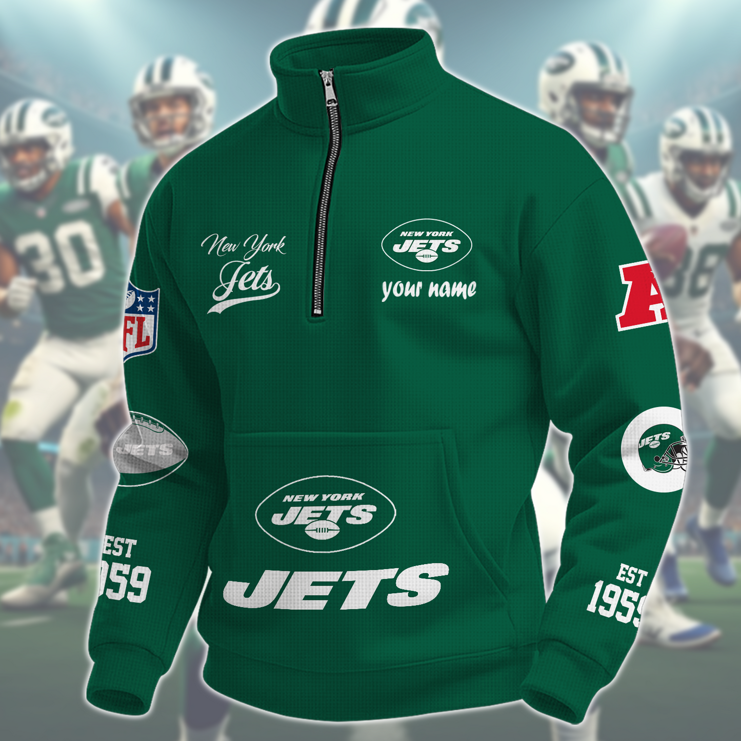 NYJ  x NFL Quarter-Zip Sweatshirt DatND DVT