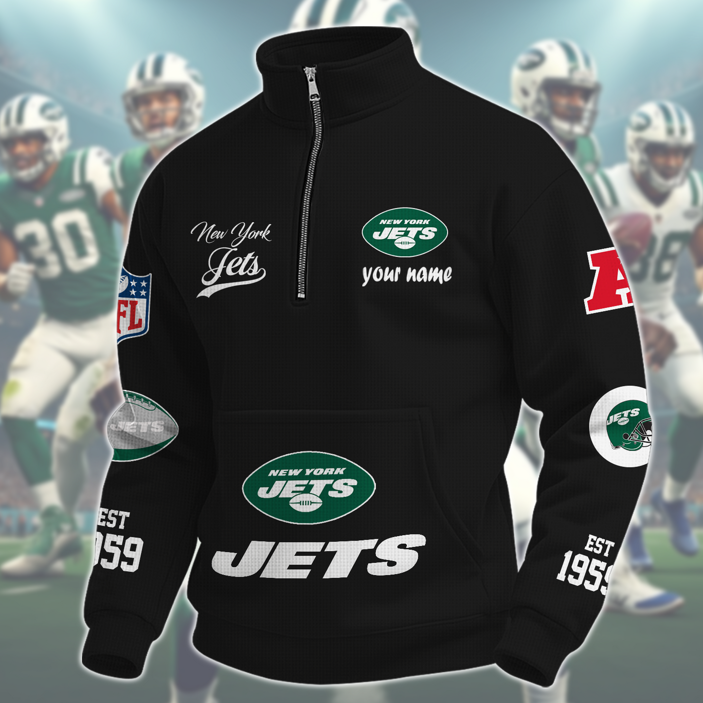 NYJ  x NFL Quarter-Zip Sweatshirt DatND DVT