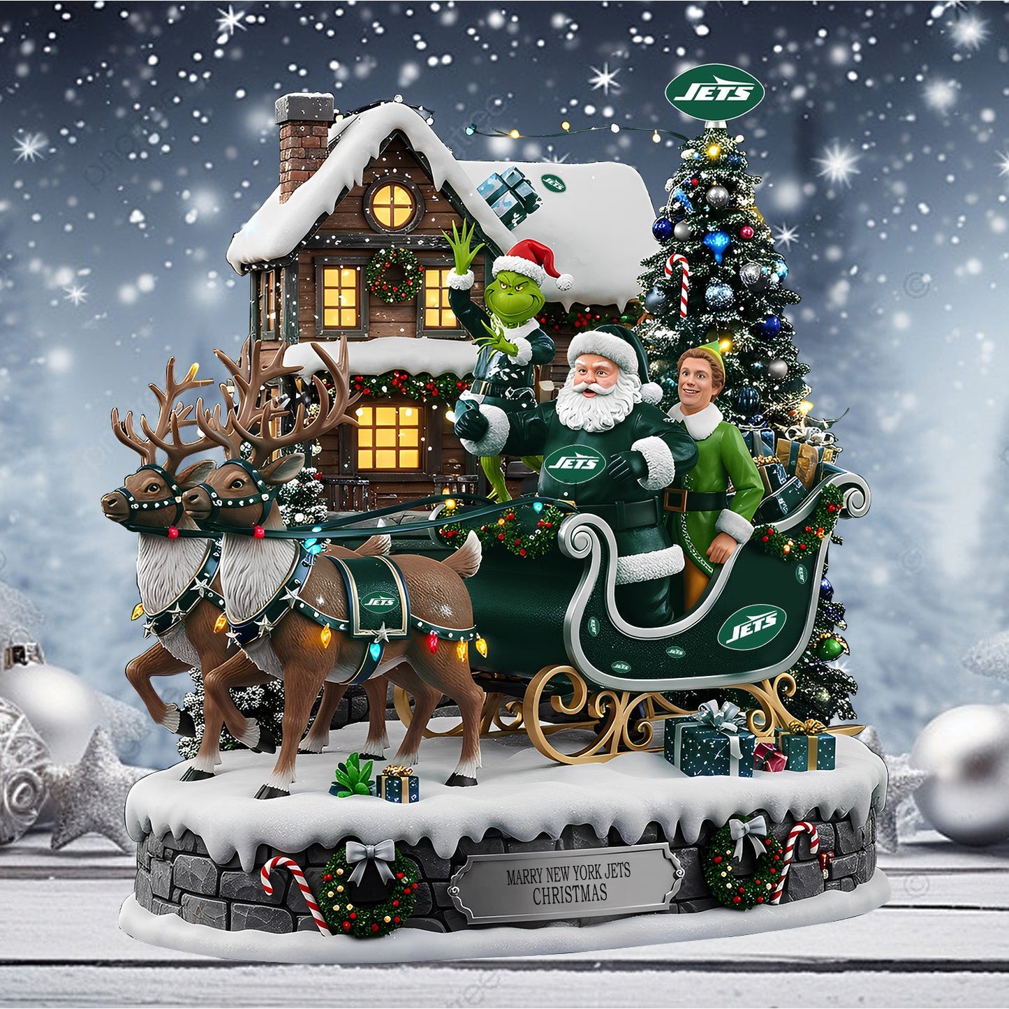 NYJ Acrylic Block - NFL Christmas Gift For Fans DDT CTND