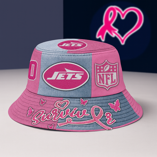 NYJ Cancer Survivor Premium Bucket Hat DDT CTND