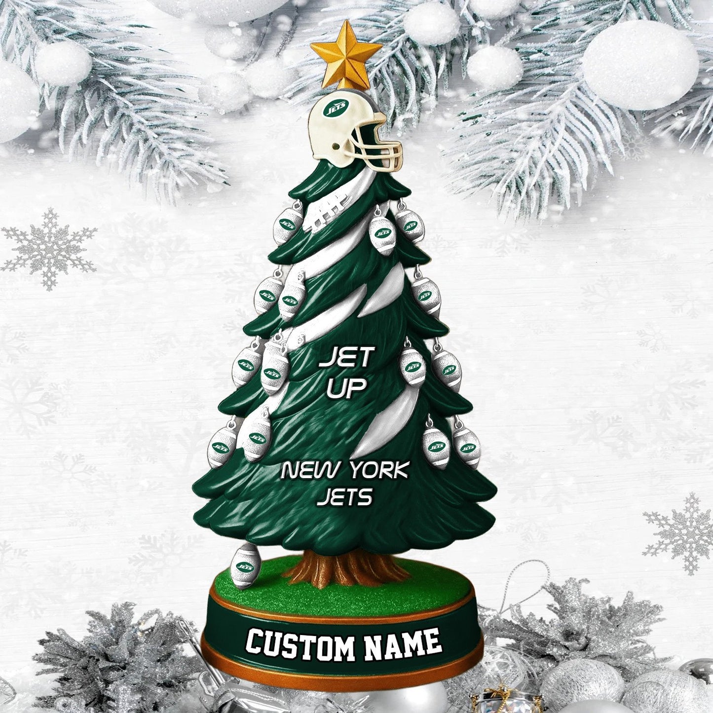 NYJ NFL Acrylic Block Gift For Fans DDT CTND