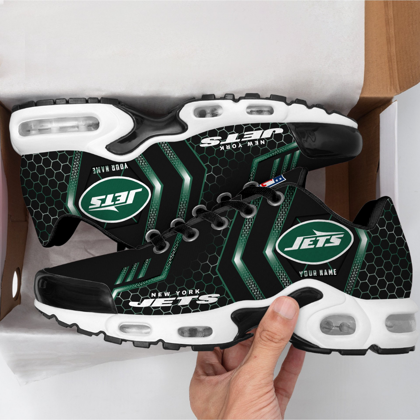 NYJ NFL Personalized Air Max Shoes Exclusive DDT CTND