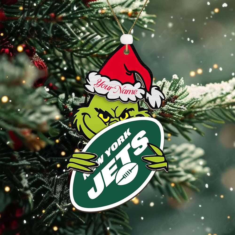 NYJ NFL x Grin Christmas Ornament DDT HLP