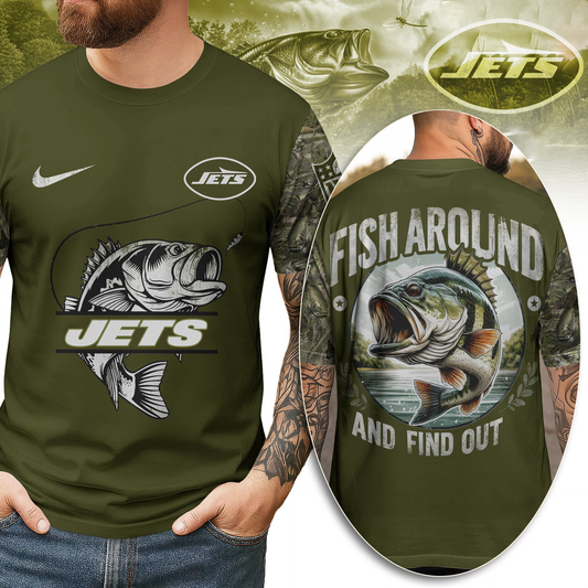 NYJ Premium Fish Around And Find Out 3D Shirt DDT CTND