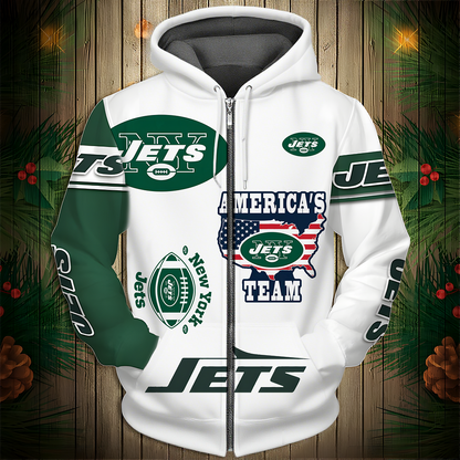 NYJ Premium NFL V3 3D Graphic Hoodie DDT NTL