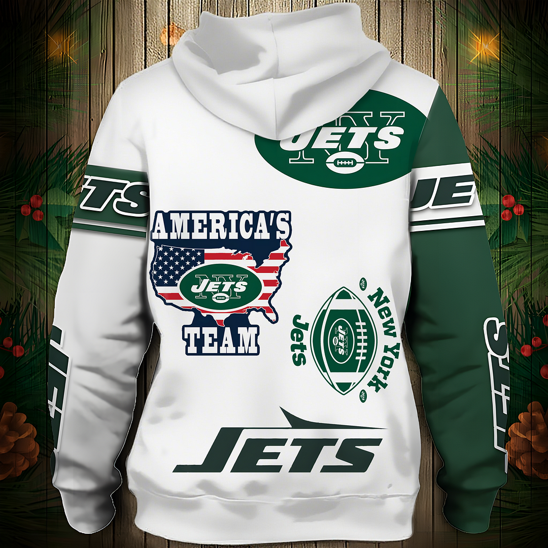 NYJ Premium NFL V3 3D Graphic Hoodie DDT NTL