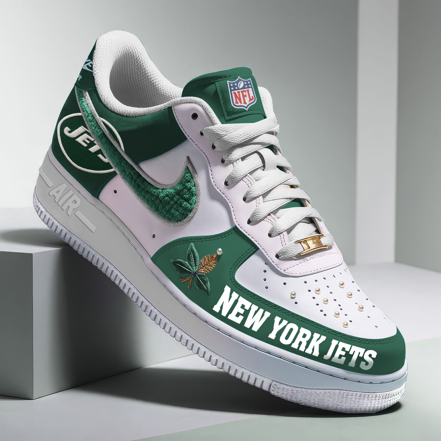 NYJ Premium NFL AF1 Sneaker DDT CTND