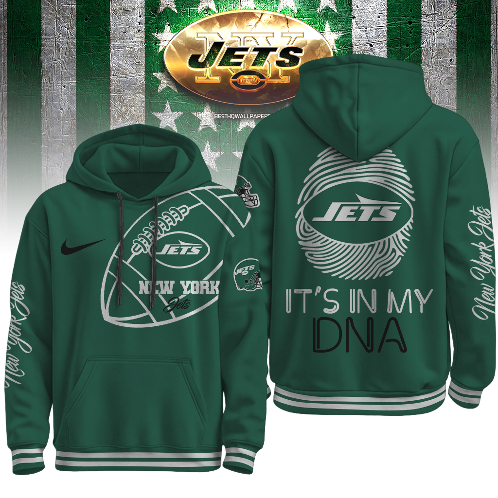 NYJ Premium NFL Its My DNA Hoodie DDT NTL