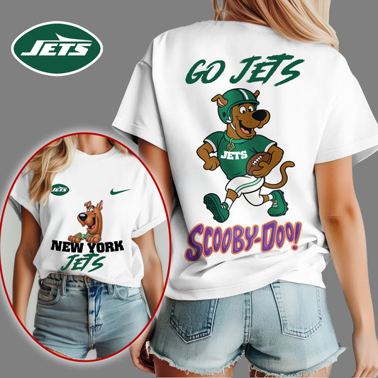 NYJ Premium NFL Scooby-Doo Fan Women‘s Shirt DDT CTND