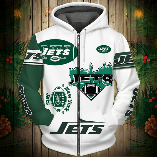 NYJ Premium NFL V3 3D Graphic Hoodie DDT NTL