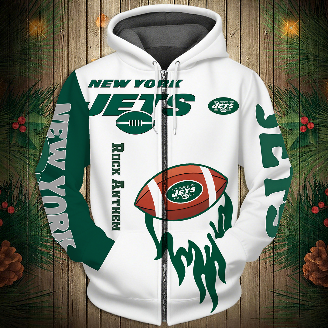 NYJ Premium NFL V3 3D Graphic Hoodie DDT NTL