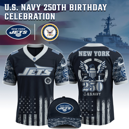 NYJ x 250 U.S. Navy 250th Birthday Celebration Jersey DatND DVT