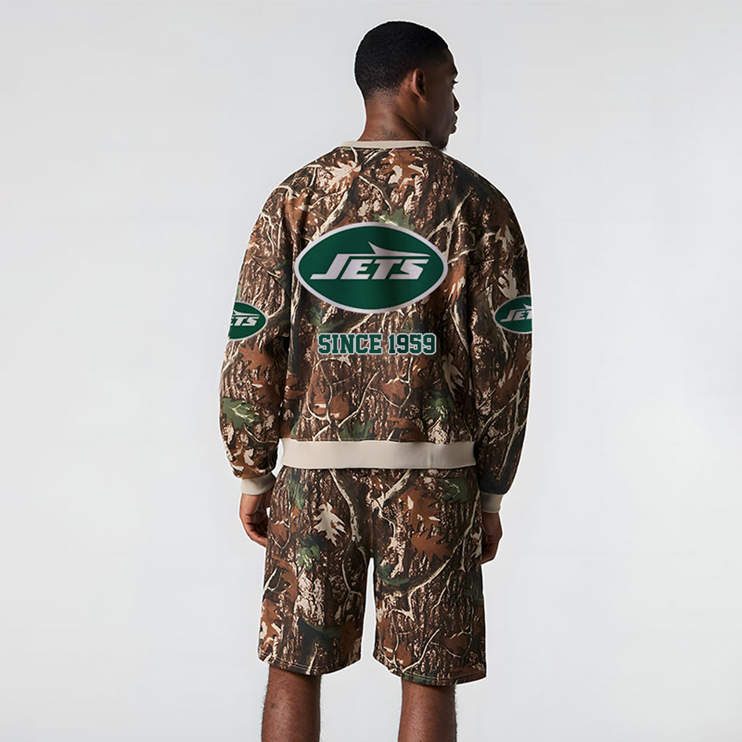 NYJ x NFL Football Full Set Long Sweatshirt And Short Pants DATND TANTD