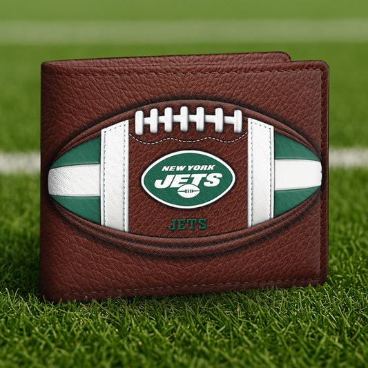 NYJ x NFL Football Men Special Brown Wallet DATND TANTD