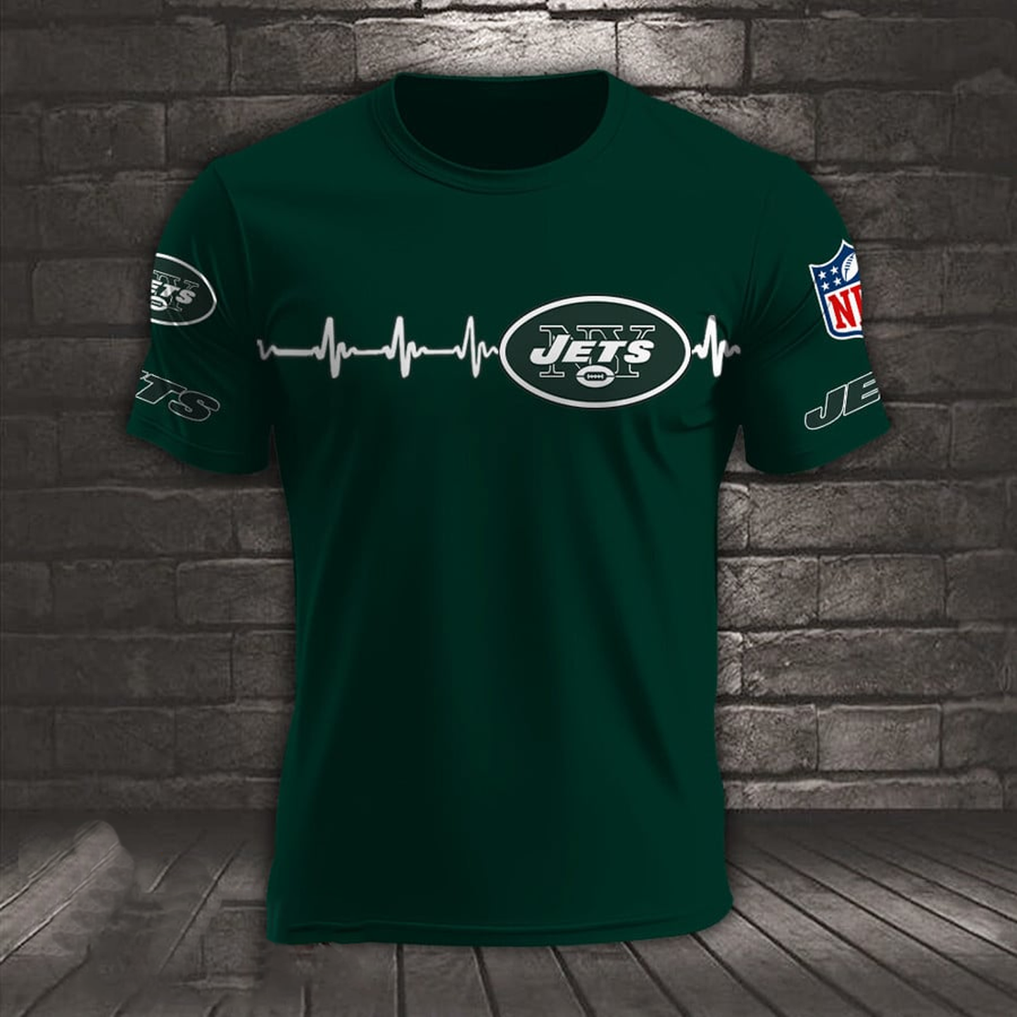 NYJ x NFL Heart Rate Map Special 3D Shirt DatND ThuongNH
