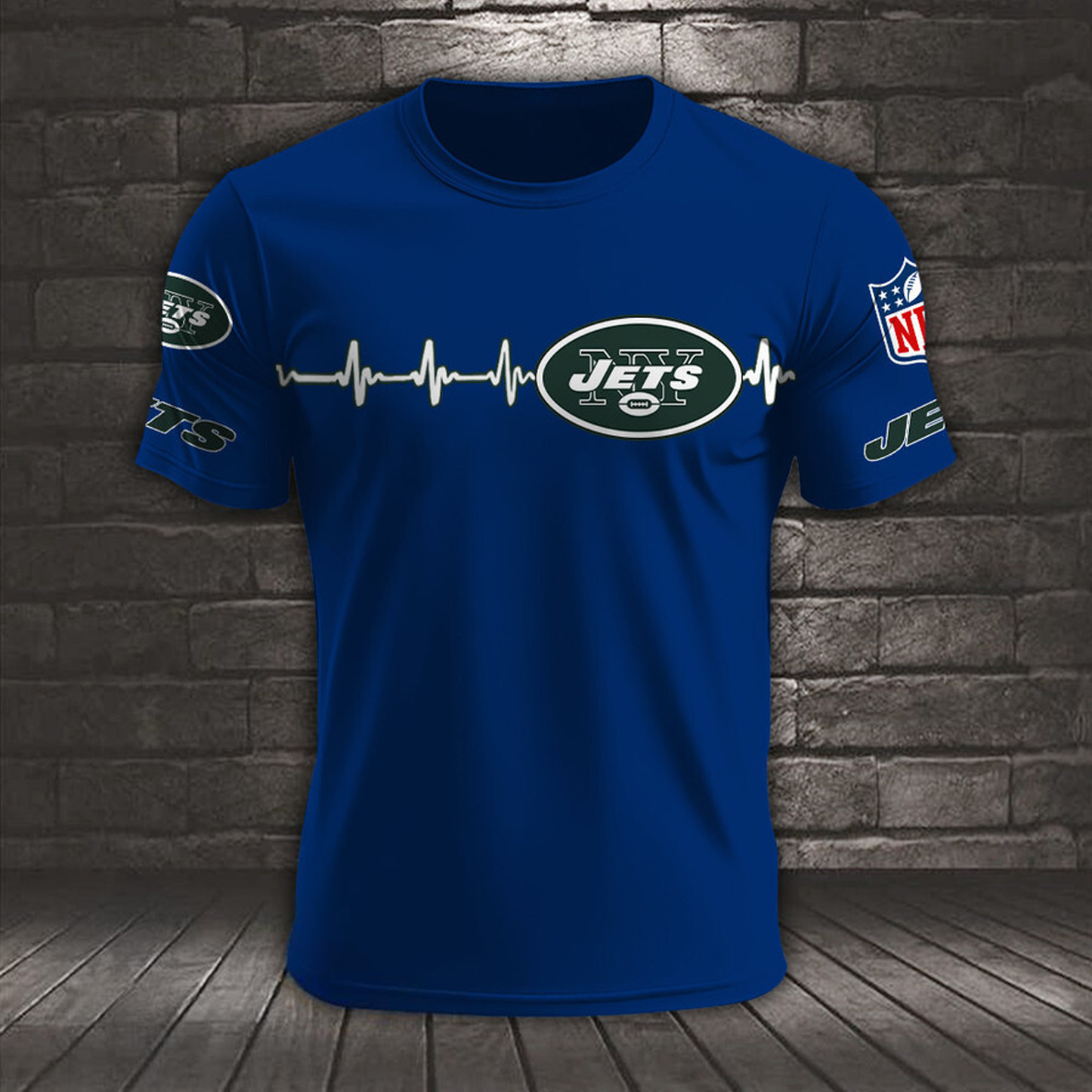 NYJ x NFL Heart Rate Map Special 3D Shirt DatND ThuongNH
