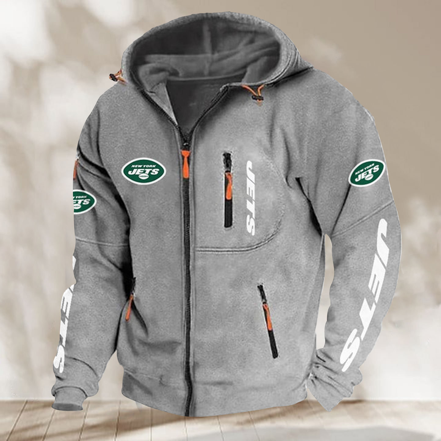 NYJ x NFL Powerline Full Zip Hoodie V1 NAK THUONGNH