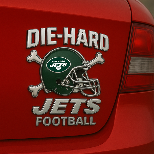 NYJ x NFL Premium 3D Car Name Badge DATND DVT