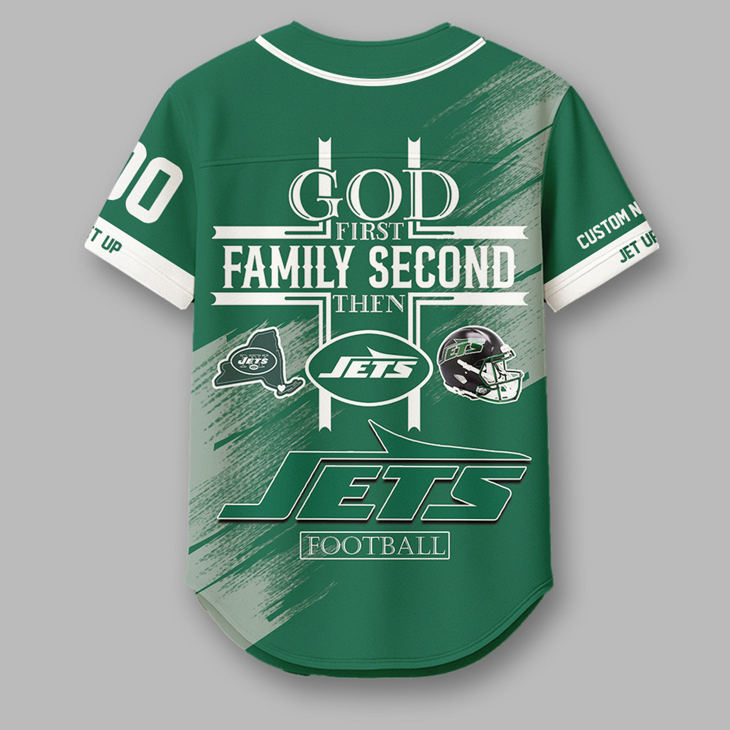 NYJ x NFL Premium NFL Baseball Jersey DATND TANTD