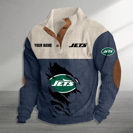 NYJ x NFL Premium Personalized Game-Day Pullover DATND TANTD