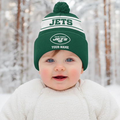 NYJ x NFL Woolen Beanie Hat Aldult And Kid DatND DVT