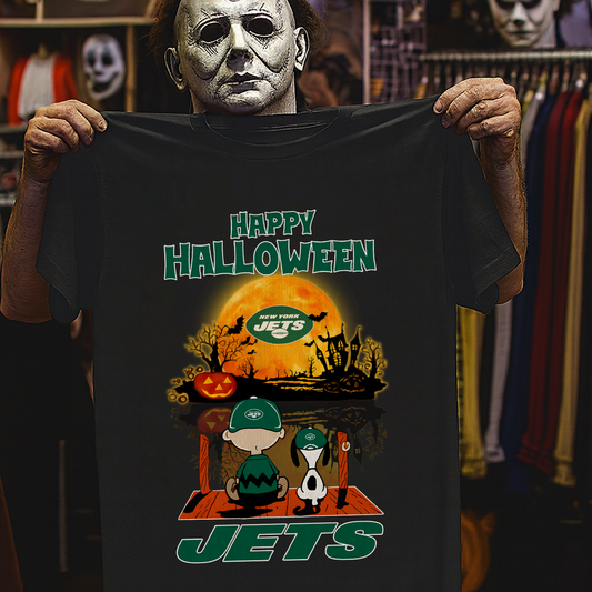 NYJ X The Peanuts Snoopy And Charlie Brown Happy Halloween 2D Shirt DatND ThuongNH