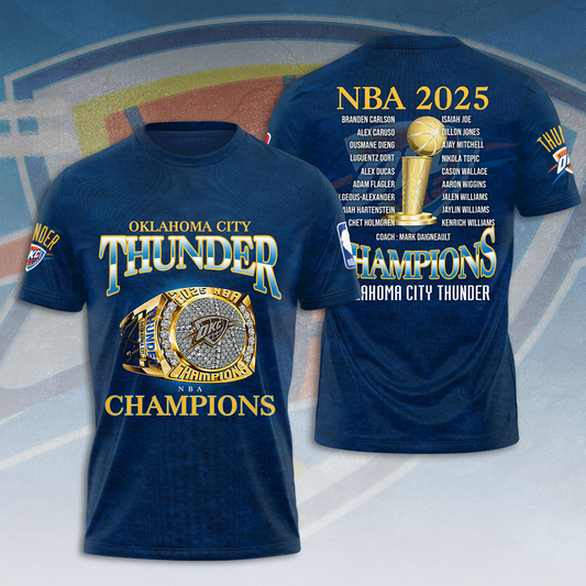 OKC Thunder Up NBA Champions 2025 Basketball V15 DATND TANTD