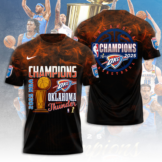 OKC Thunder Up NBA Champions 2025 Basketball V17 DATND TANTD