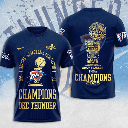 OKC Thunder Up NBA Champions 2025 Basketball V18 DATND TANTD
