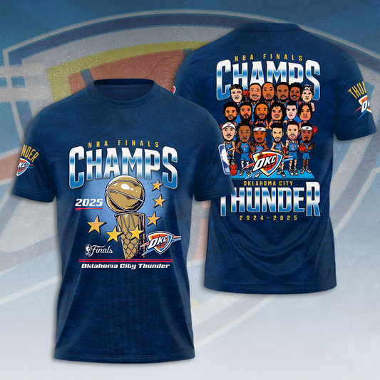 OKC Thunder Up NBA Champions 2025 Basketball V19 DATND TANTD