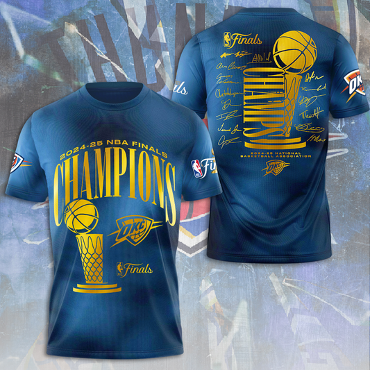 OKC Thunder Up NBA Champions 2025 Basketball V20 DATND TANTD