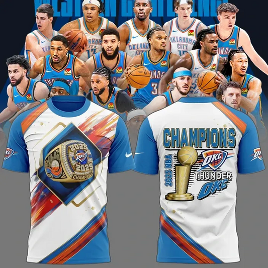 OKC Thunder Up NBA Champions 2025 Basketball V5 DATND TANTD