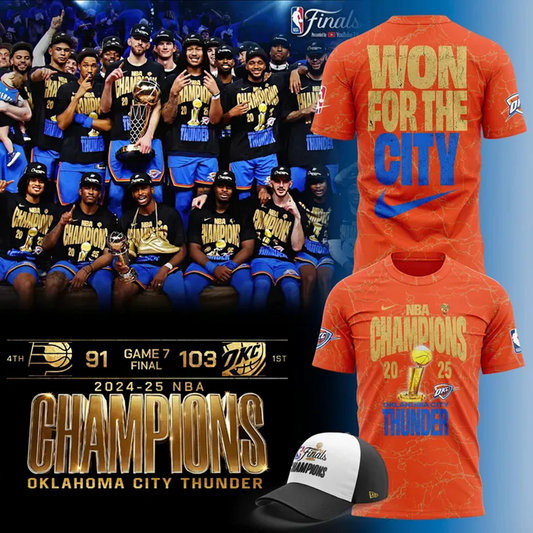 OKC Thunder Up NBA Champions 2025 Basketball V7 DATND TANTD